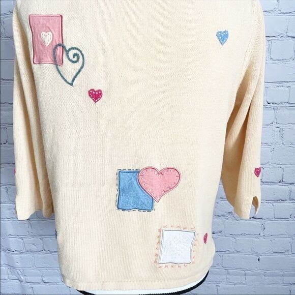 Christopher & Banks Hand Embroidered Cardigan sz M - Picture 6 of 10